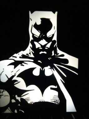 Batman led light box shelf decor with on/off switch